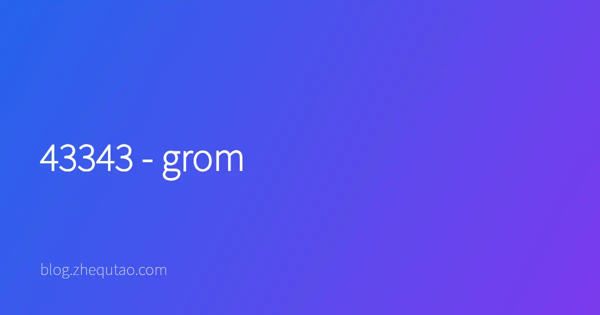 43343 - grom