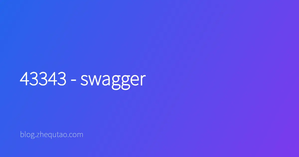 43343 - swagger