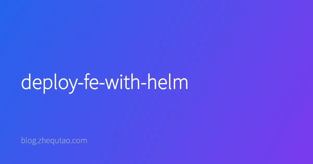 deploy-fe-with-helm