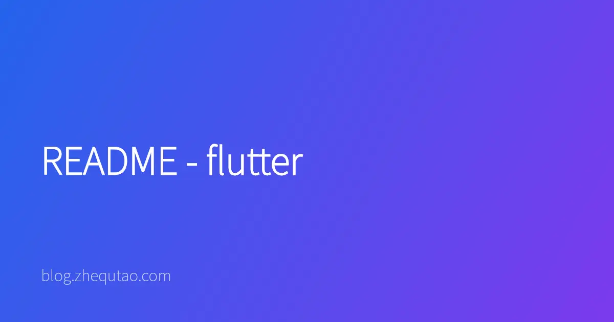 README - flutter