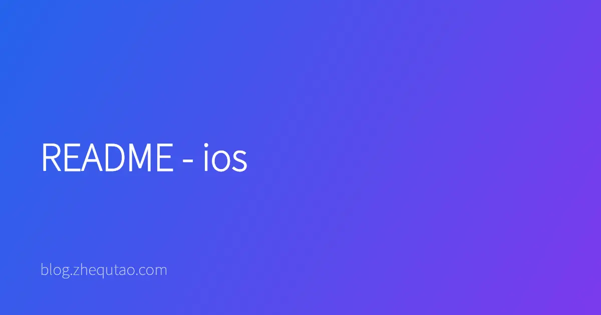 README - ios